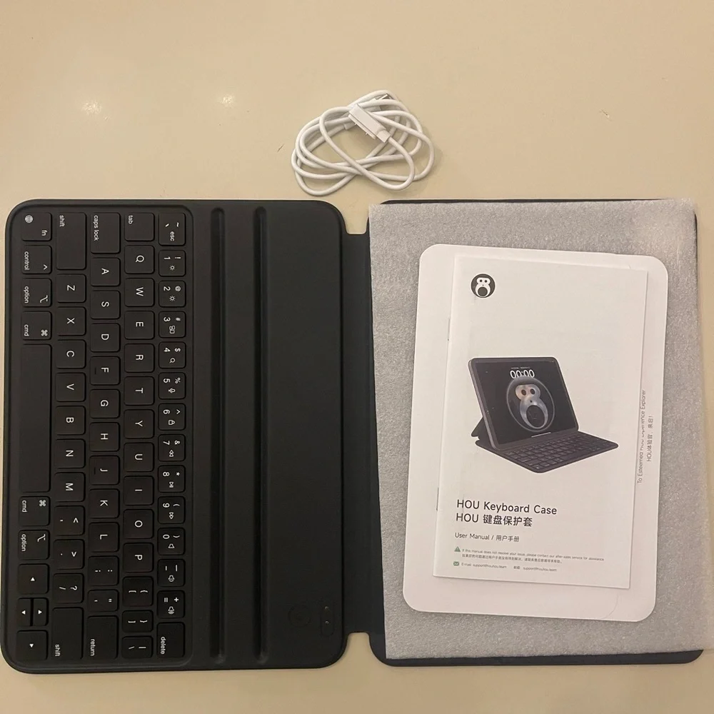 HOU Slim Bluetooth Keyboard Case for iPad Air 11 inch M2/M3, Air 5th/4th, Pro 11